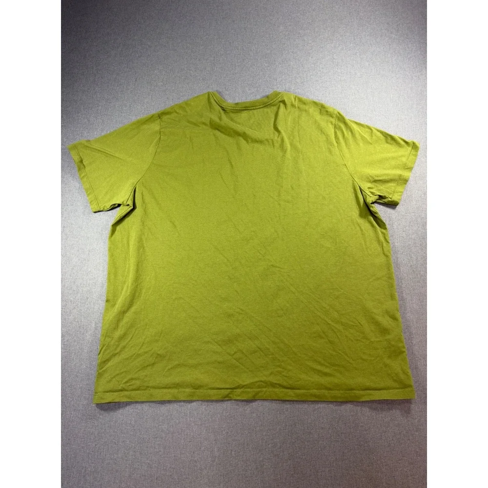 Levis Mens Olive Green Graphic Batwing Logo T-Shirt Size 3XL Short Sleeve Tee